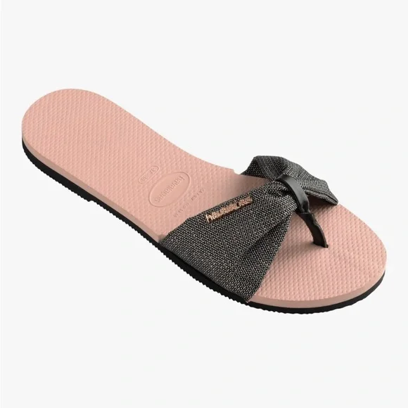 Havaianas Women's Sandals in Pink and Black - Picture 2 of 5